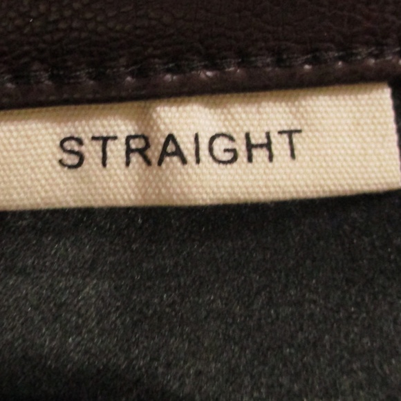 Judy Blue Pants Women's 15/32 Brown Espresso Straight Leg Faux Leather - Picture 11 of 12